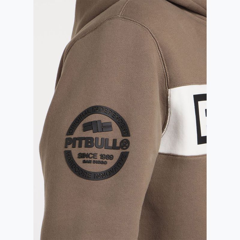 Bluză pentru bărbați Pitbull Sherwood Hooded brown 5