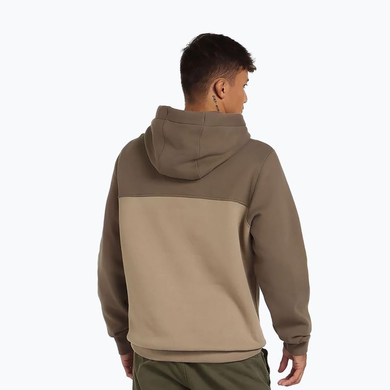 Bluză pentru bărbați Pitbull Hilltop 2 Hooded brown/pale sand 3