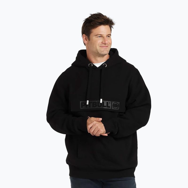 Bluză pentru bărbați Pitbull Hilltop 2 Hooded black