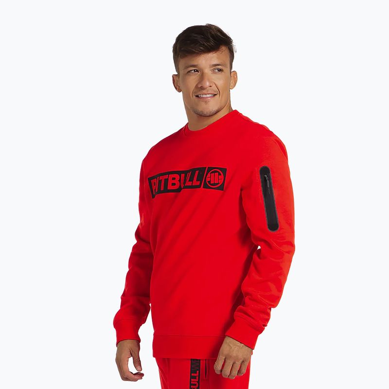 Bluză pentru bărbați Pitbull Beyer Crewneck flame red