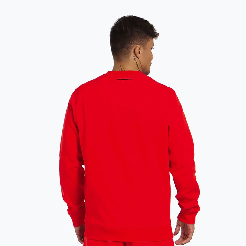 Bluză pentru bărbați Pitbull Beyer Crewneck flame red 3