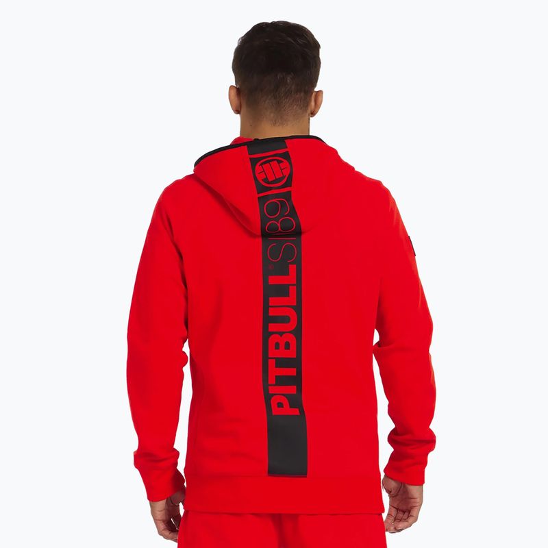 Bluză pentru bărbați Pitbull Hermes Hooded Zip flame red 4