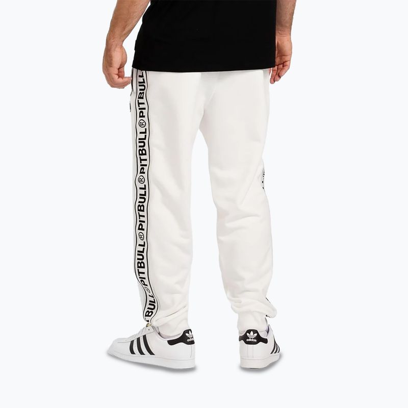 Pantaloni pentru bărbați Pitbull Trackpants Tape Logo Terry Group off white 3