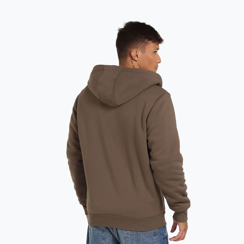 Bluză pentru bărbați Pitbull Zip Sherpa 2 Ruffin Hooded brown 3