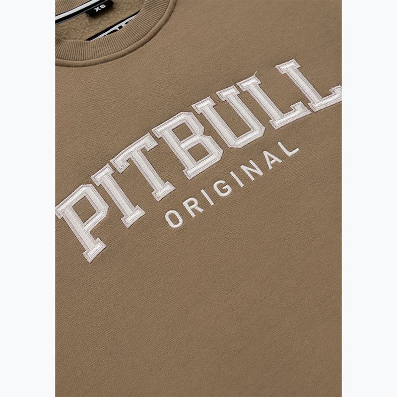 Hanorac pentru femei Pitbull Tyrian Crewneck coyote brown 3