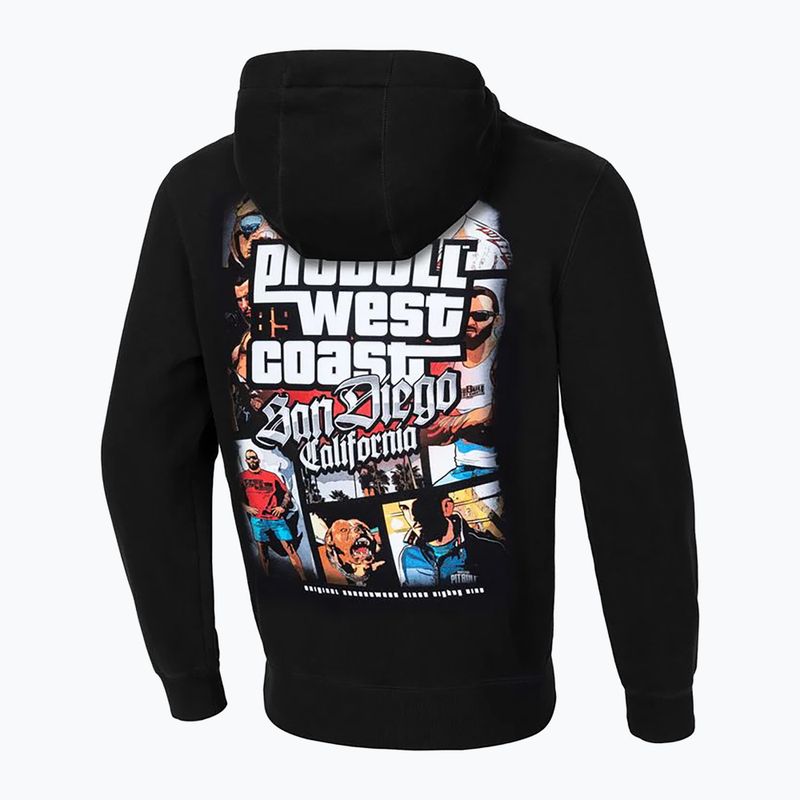 Bărbați Pitbull West Coast Hooded Most Wanted hanorac negru 2