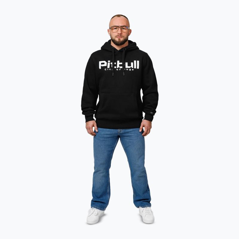 Hanorac pentru bărbați  Pitbull Hooded City Of Dogs black 2