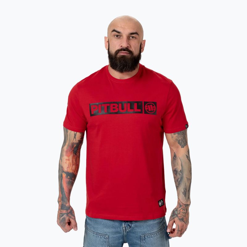 Tricou pentru bărbați Pitbull Hilltop rasberry red
