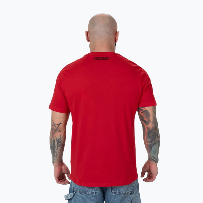 Tricou pentru bărbați Pitbull Hilltop rasberry red 3