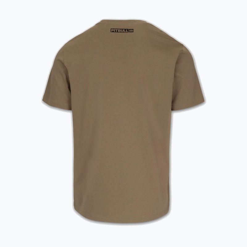 Tricou pentru bărbați Pitbull Hilltop dark sand 4