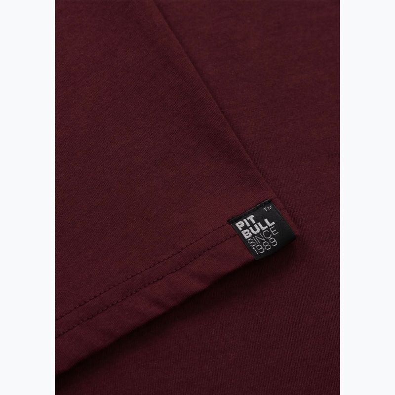 Tricou pentru bărbați Pitbull Small Logo dark burgundy 8