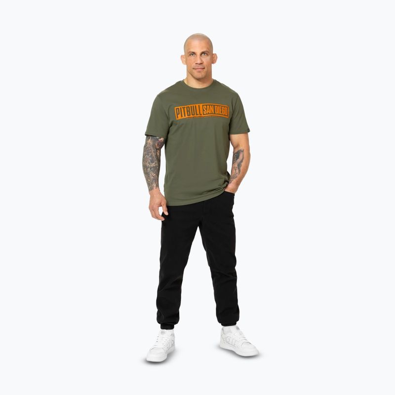 Tricou pentru bărbați Pitbull Eighty Nine Dog dark olive 2