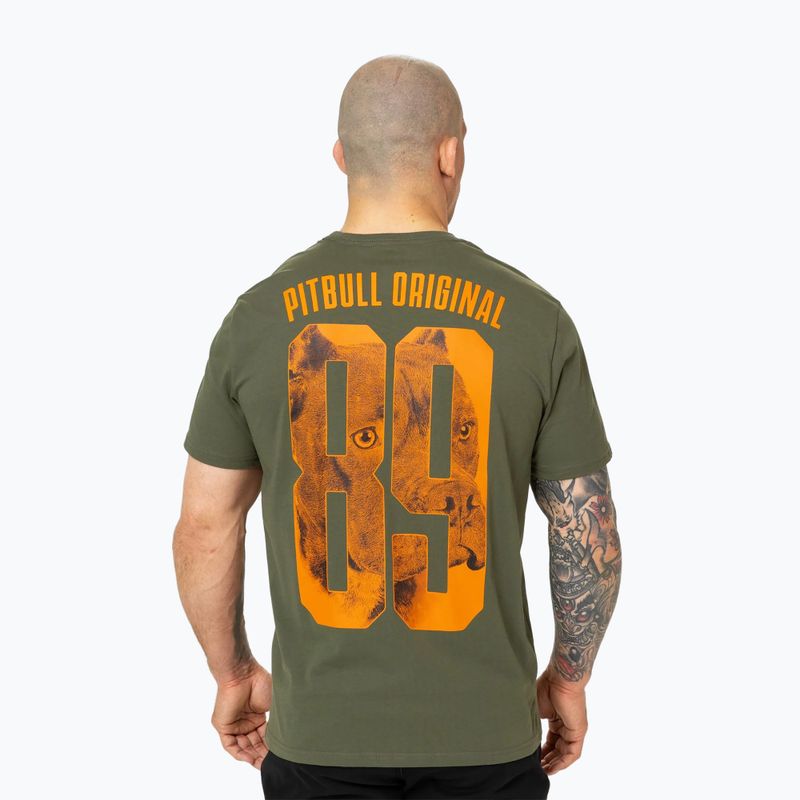 Tricou pentru bărbați Pitbull Eighty Nine Dog dark olive 3