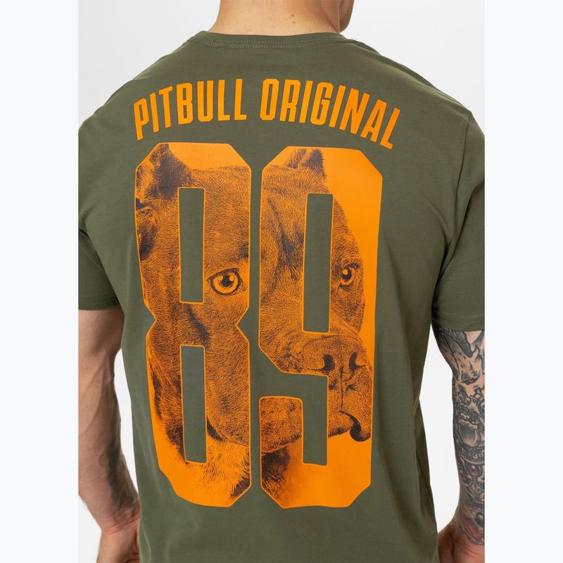 Tricou pentru bărbați Pitbull Eighty Nine Dog dark olive 4