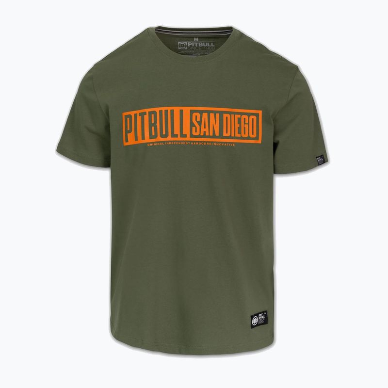 Tricou pentru bărbați Pitbull Eighty Nine Dog dark olive 5