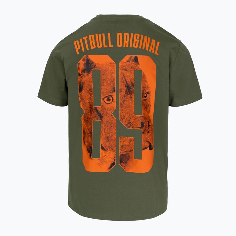 Tricou pentru bărbați Pitbull Eighty Nine Dog dark olive