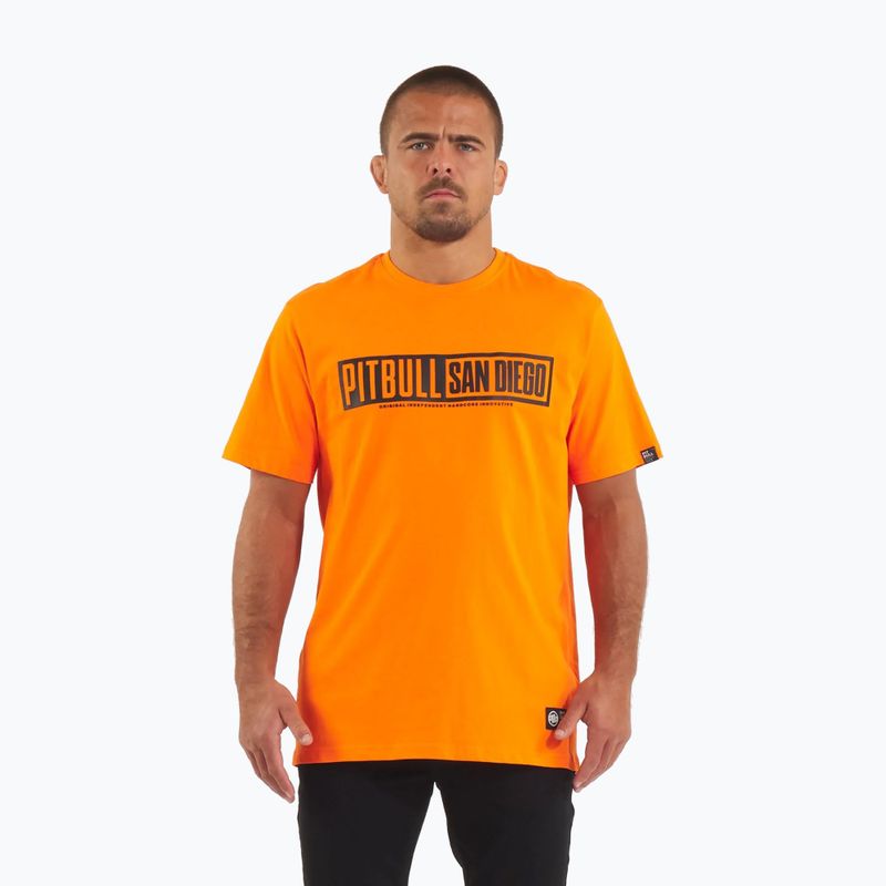 Tricou pentru bărbați Pitbull Eighty Nine Dog orange