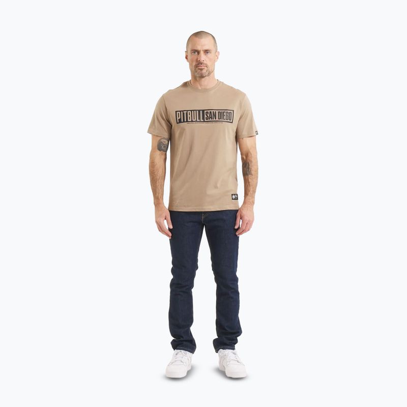 Tricou pentru bărbați Pitbull Eighty Nine Dog dark sand 2