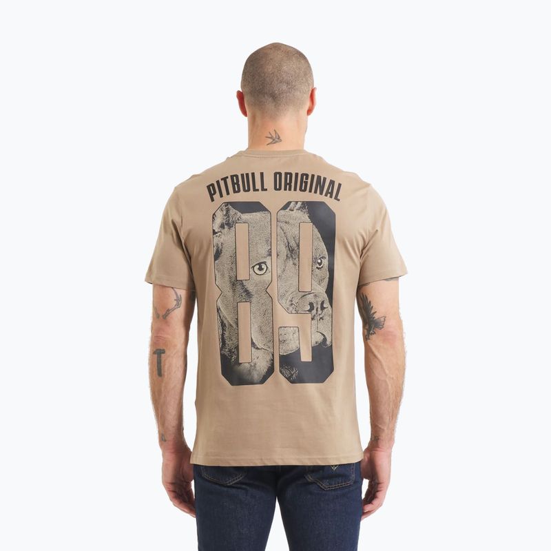 Tricou pentru bărbați Pitbull Eighty Nine Dog dark sand 3