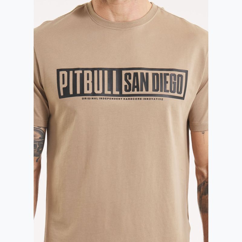 Tricou pentru bărbați Pitbull Eighty Nine Dog dark sand 4