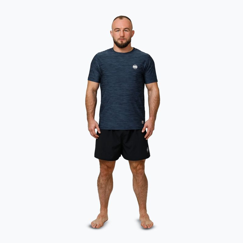 Tricou pentru bărbați Pitbull Small Logo Casual Sport navy melange 2