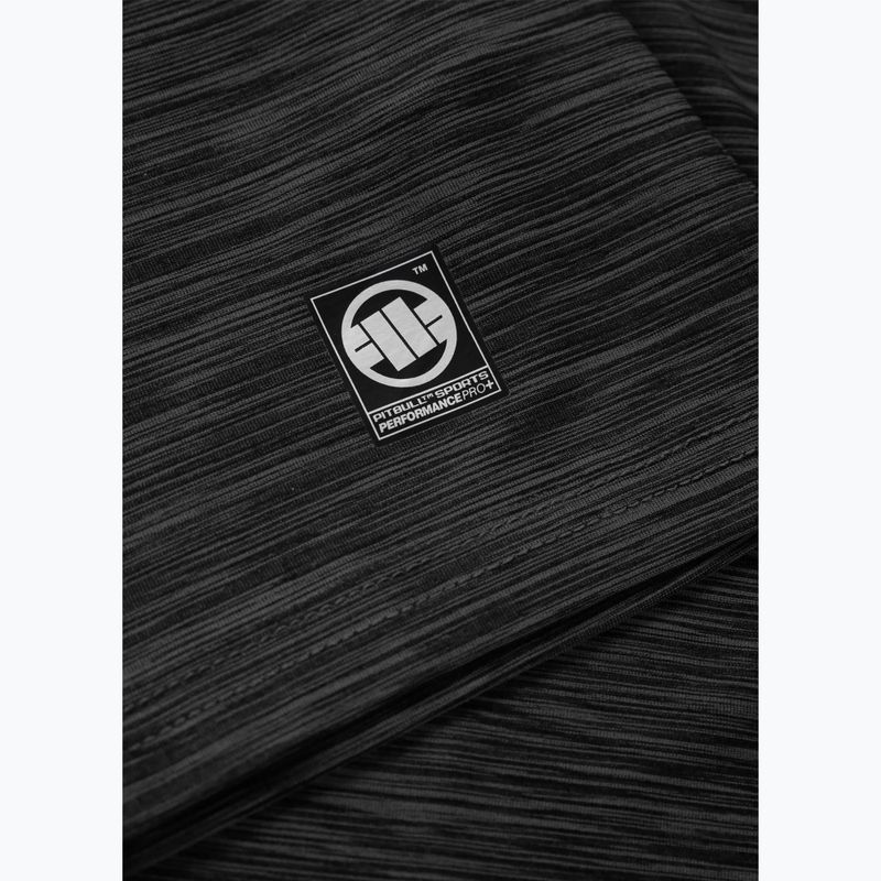Tricou pentru bărbați Pitbull Small Logo Casual Sport black melange 8