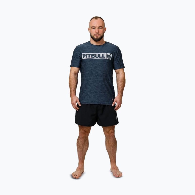 Tricou pentru bărbați Pitbull Hilltop Casual Sport navy melange 2