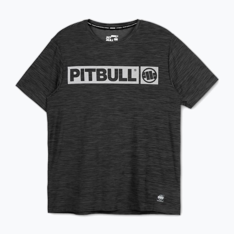 Tricou pentru bărbați Pitbull Hilltop Casual Sport black melange 4