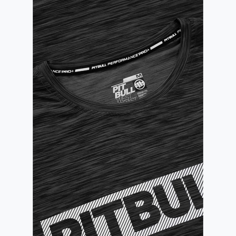 Tricou pentru bărbați Pitbull Hilltop Casual Sport black melange 6