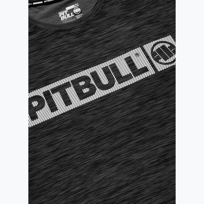 Tricou pentru bărbați Pitbull Hilltop Casual Sport black melange 7