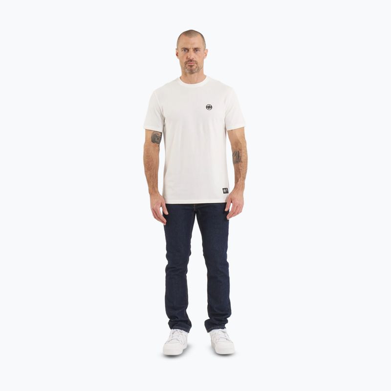 Tricou pentru bărbați Pitbull Small Logo off white 2