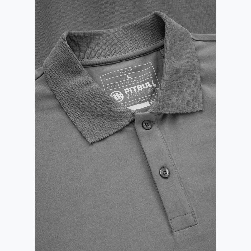 Tricou polo pentru bărbați Pitbull Polo Jersey Small Logo grey 3