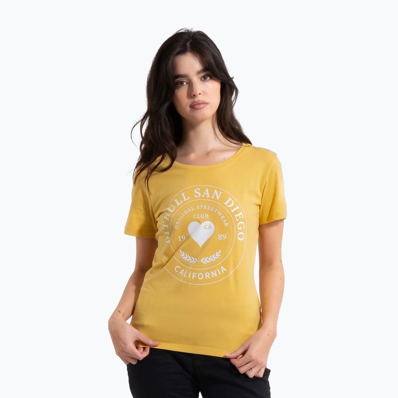 Tricou pentru femei Pitbull Heartie pale yellow