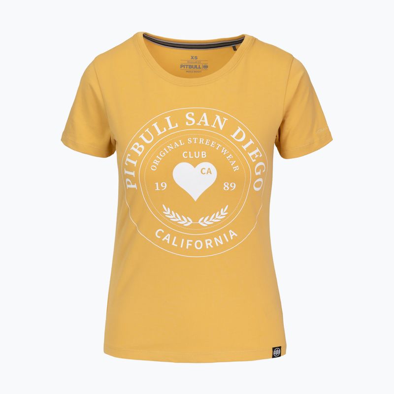 Tricou pentru femei Pitbull Heartie pale yellow 4