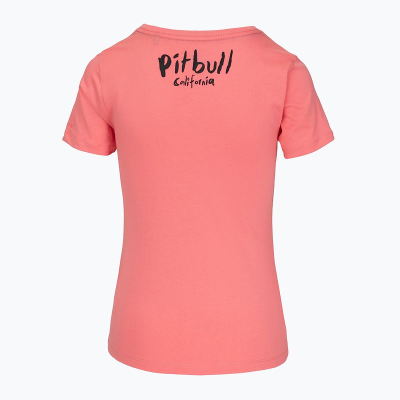 Tricou pentru femei Pitbull Watercolor coral 7