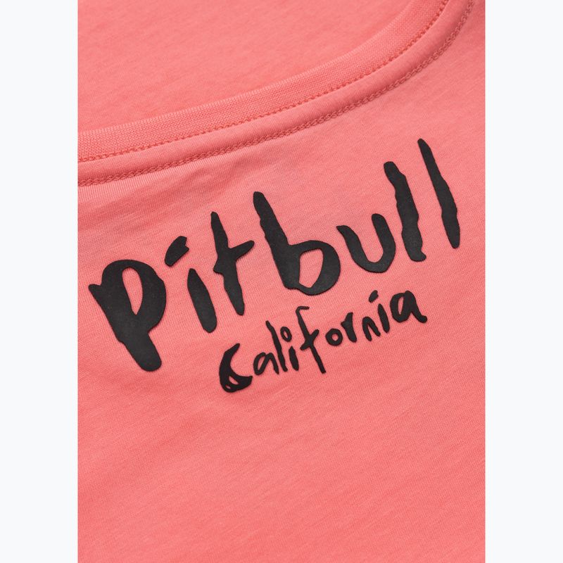 Tricou pentru femei Pitbull Watercolor coral 10