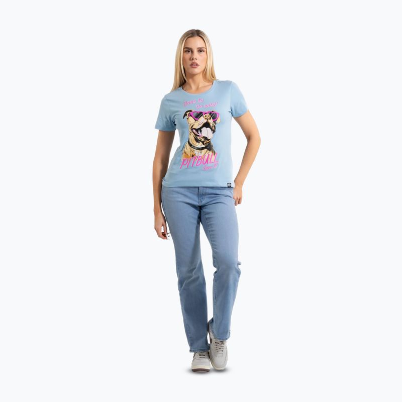 Tricou pentru femei Pitbull Synglasses Dog light blue 2