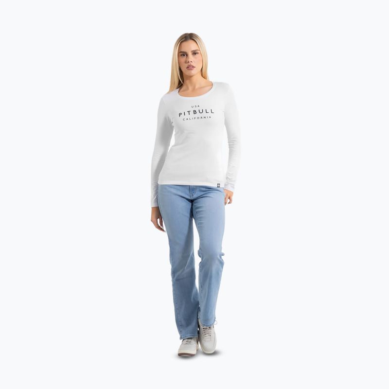 Longsleeve pentru femei Pitbull Usa Cal Slim Fit white 2