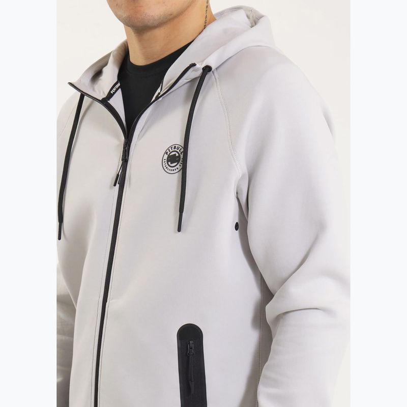 Hanorac pentru bărbați  Pitbull Dogwood Hooded Zip Sweatshirt white/blue 4