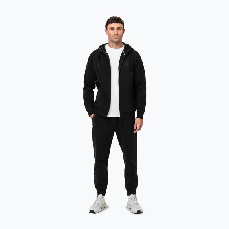 Hanorac pentru bărbați Pitbull Dogwood Hooded Zip Sweatshirt black 2