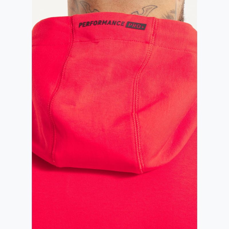 Hanorac pentru bărbați  Pitbull Dogwood Hooded Zip Sweatshirt fluo/red 4