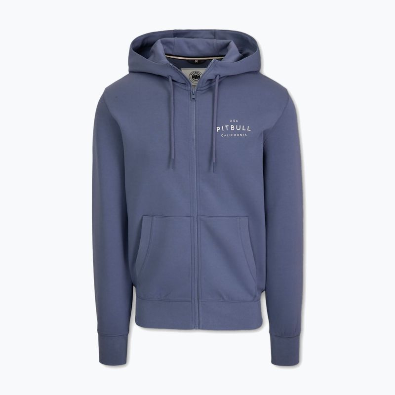 Hanorac pentru bărbați  Pitbull Sampson Hooded Zip Sweatshirt navy jeans