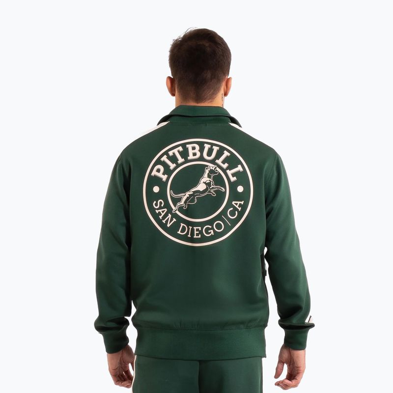 Bluză pentru bărbați  Pitbull Track Jacket San Diego bottle green 3