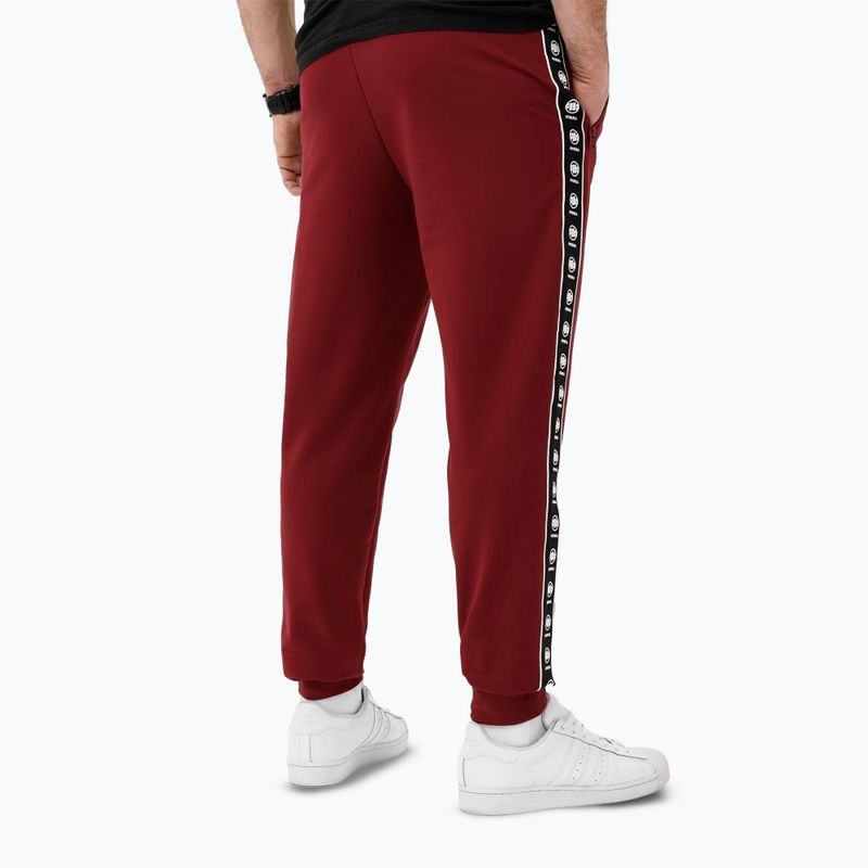 Pantaloni pentru bărbați Pitbull Tape Nugget Jogging burgundy 2