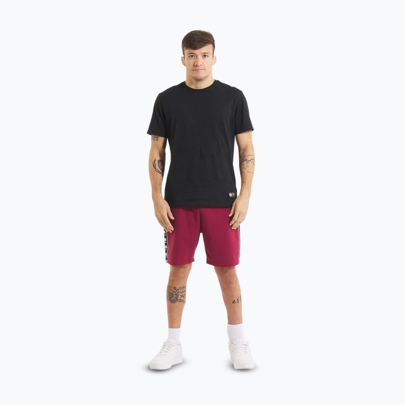 Pantaloni scurți pentru bărbați Pitbull Tape Nugget burgundy 2