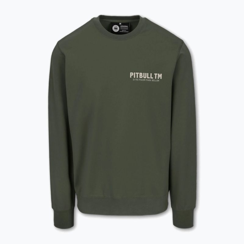 Bluză pentru bărbați  Pitbull Para Bellum Crewneck Sweatshirt old green