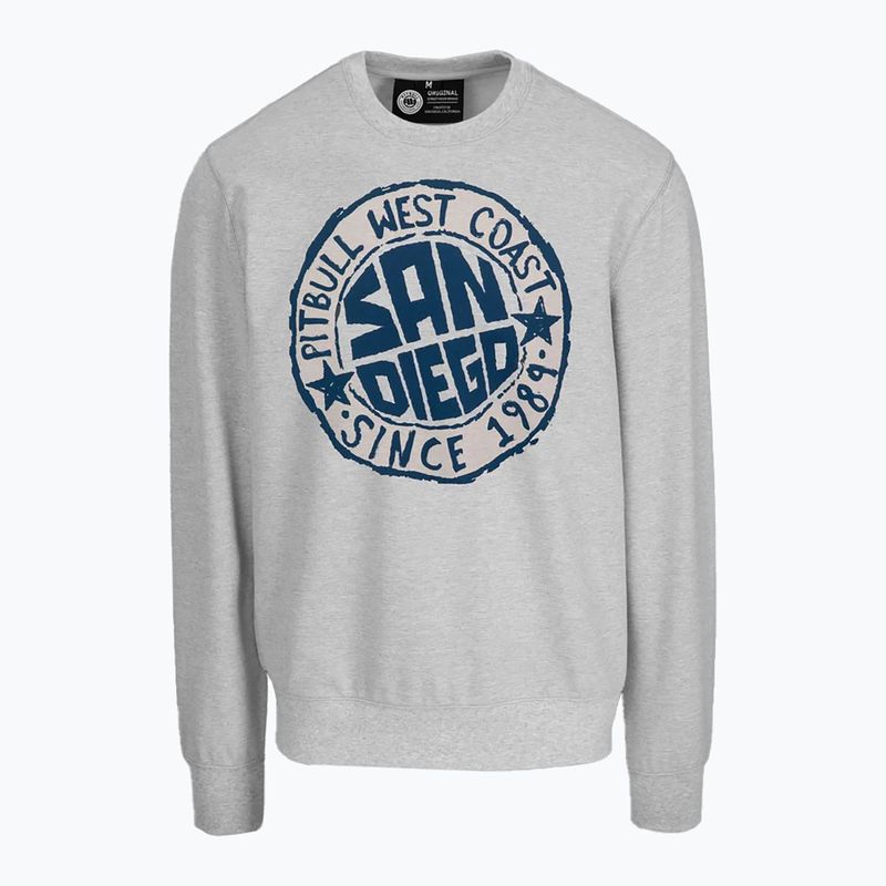 Bluză pentru bărbați Pitbull San Diego Sun Crewneck Sweatshirt grey/melange