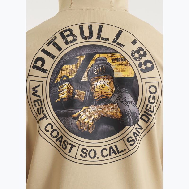 Hanorac pentru bărbați Pitbull Driving Hooded Sweatshirt pale sand 5