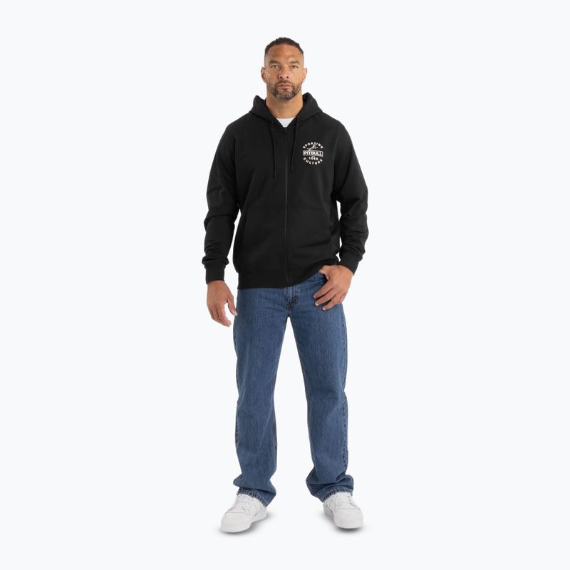 Hanorac pentru bărbați Pitbull Physical Culture Hooded Zip Sweatshirt black 2