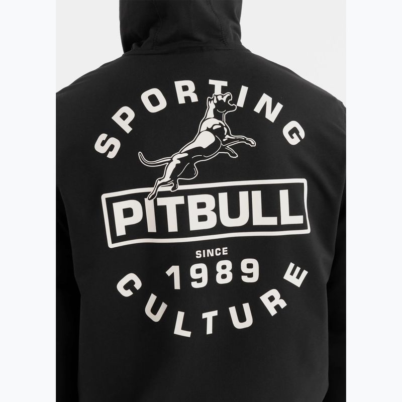 Hanorac pentru bărbați Pitbull Physical Culture Hooded Zip Sweatshirt black 3